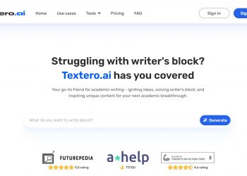 Textero AI Homepage