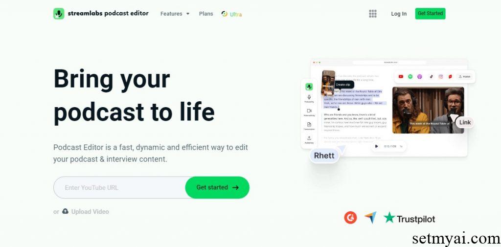 Podcast Editor Homepage