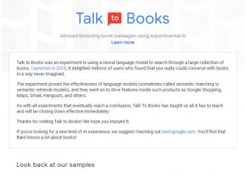 Talk to Books Homepage