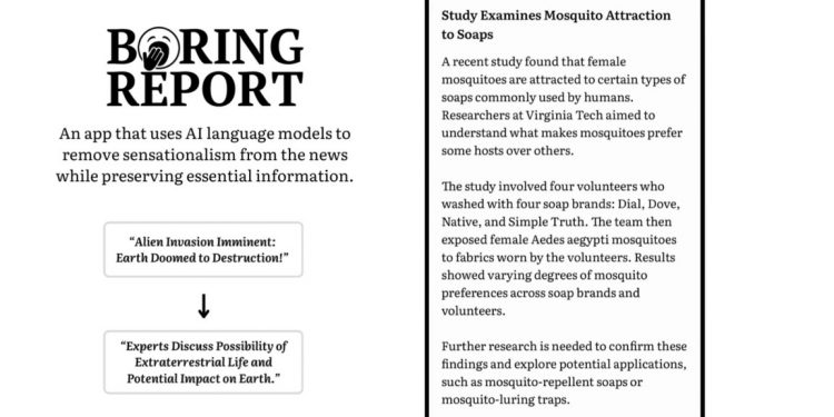 Boring Report Homepage