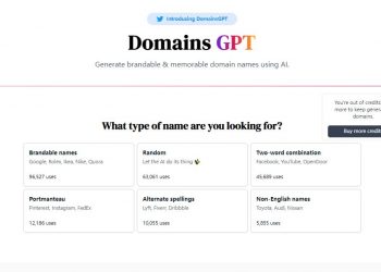 DomainsGPT Homepage