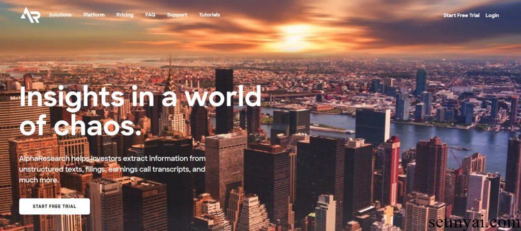 Alpha Research Homepage