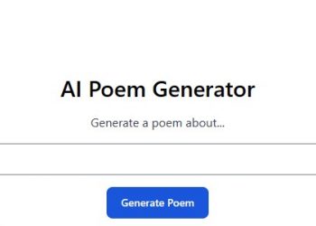 Poem Generator Homepage