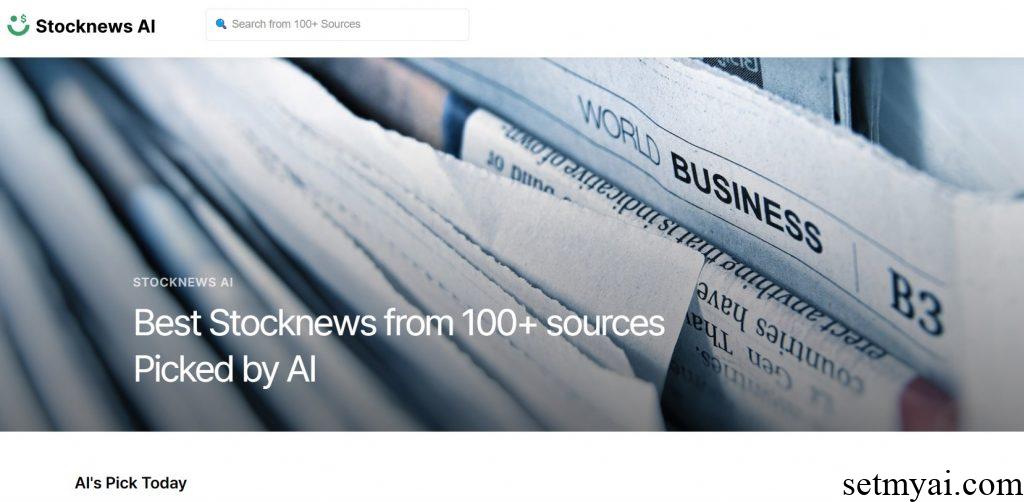 Stocknews AI Homepage