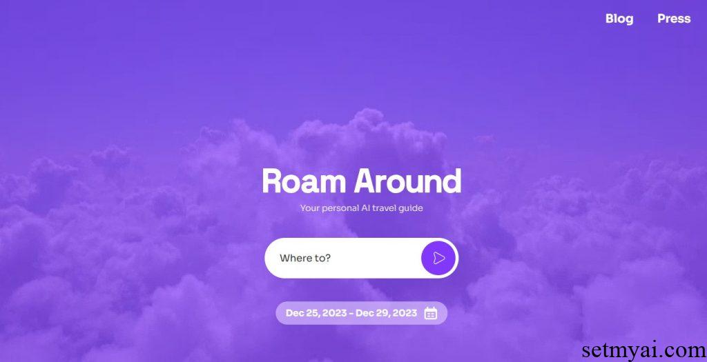 Roam Around Homepage
