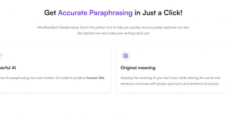 WordfixerBot Homepage