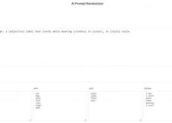 AI Prompt Randomizer Homepage