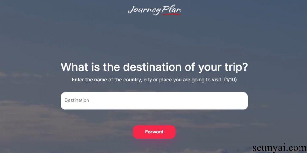 JourneyPlan Homepage