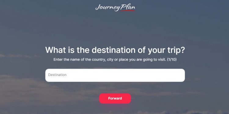JourneyPlan Homepage