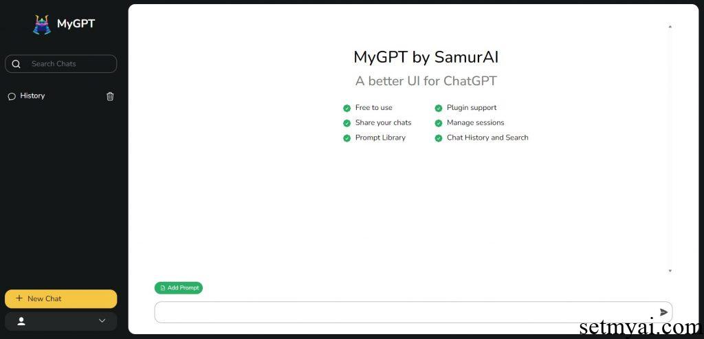 MyGPT Homepage