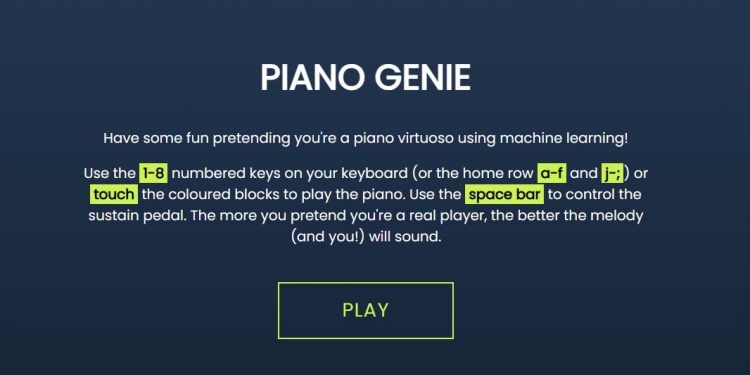 Piano Genie Homepage