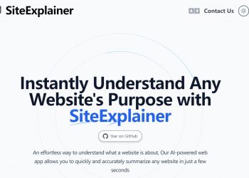 SiteExplainer Homepage