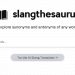SlangThesaurus Homepage