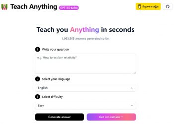 Teach Anything Homepage