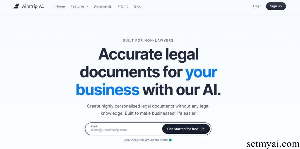 Airstrip AI Homepage