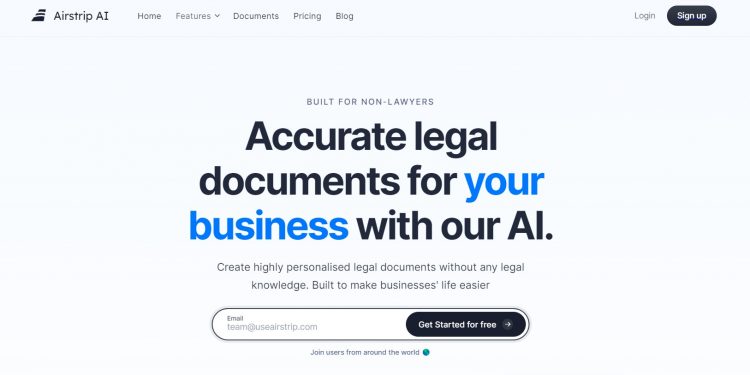 Airstrip AI Homepage