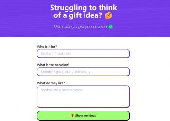 Gift Assistant Homepage