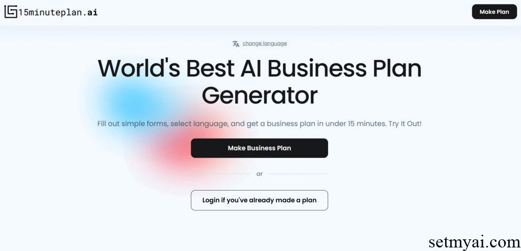 15Minuteplan Homepage