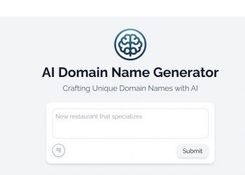 AI Domain Name Generator Homepage