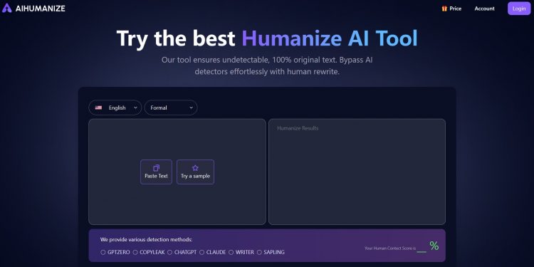 AI Humanize Homepage