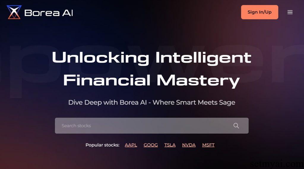 Borea AI Homepage