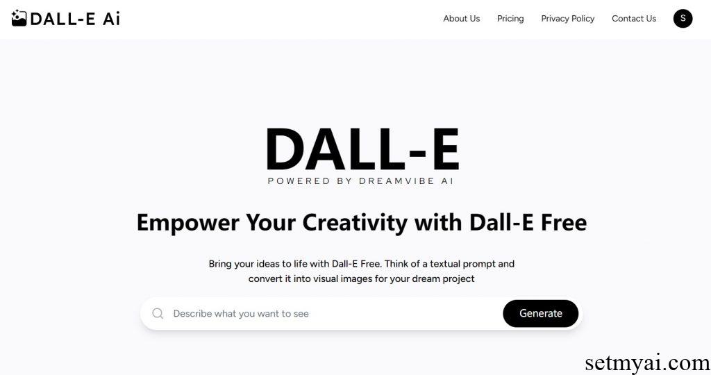Dall-E Homepage