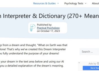 Dream Interpreter Homepage