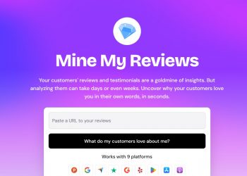 Mine My Reviews Homepage