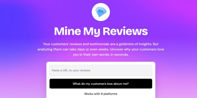 Mine My Reviews Homepage
