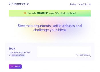 Opinionate Homepage
