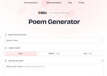 Poem Generator Homepage