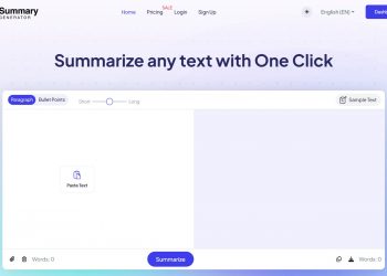 Summary Generator Homepage