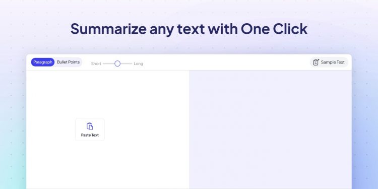Summary Generator Homepage