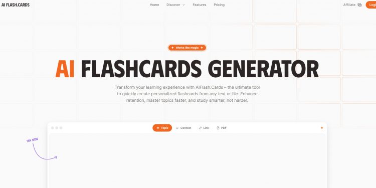 AI Flashcards Homepage