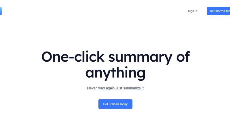 QuickRead AI Homepage