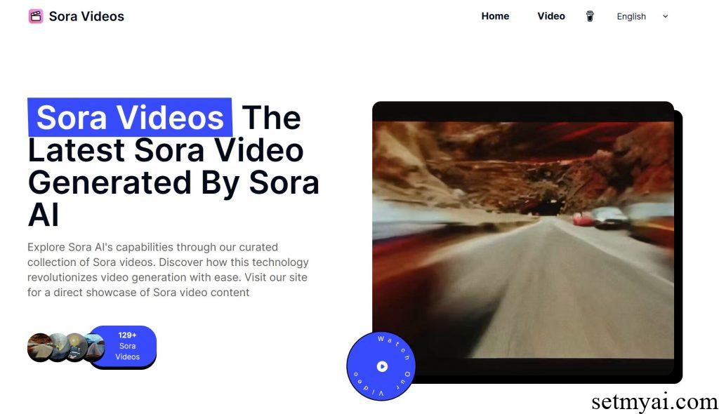 Sora Videos Homepage