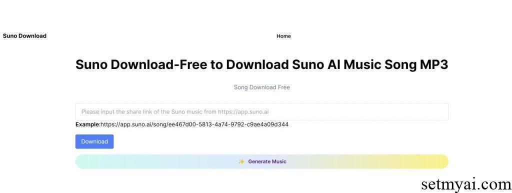 Suno Download Homepage