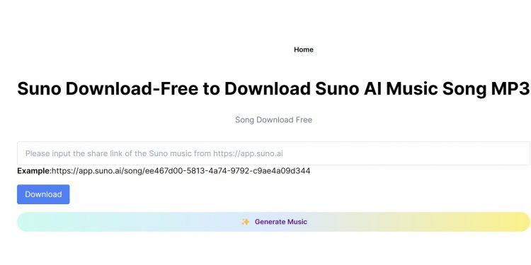 Suno Download Homepage