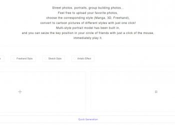 AI Cartoon Generator Homepage