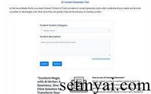 AI Content Generator Homepage