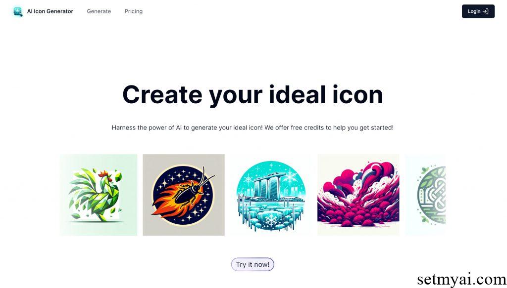 AI Icon Generator Homepage