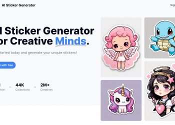 AI Sticker Generator Homepage