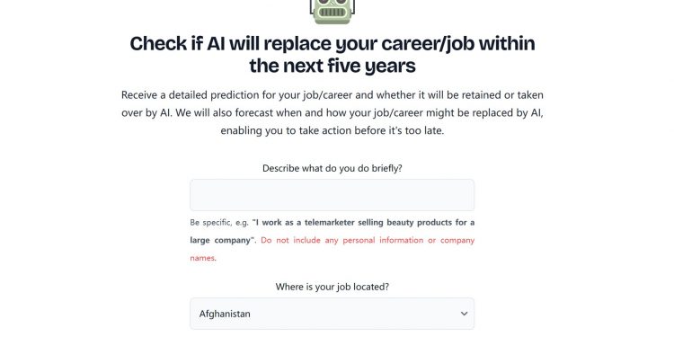 AI Took My Job Homepage