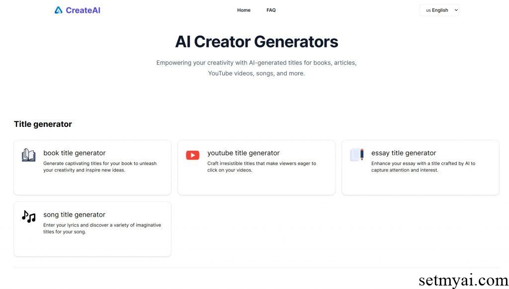 Create AI Homepage