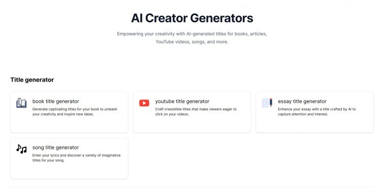 Create AI Homepage