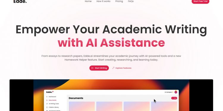Edde AI Homepage