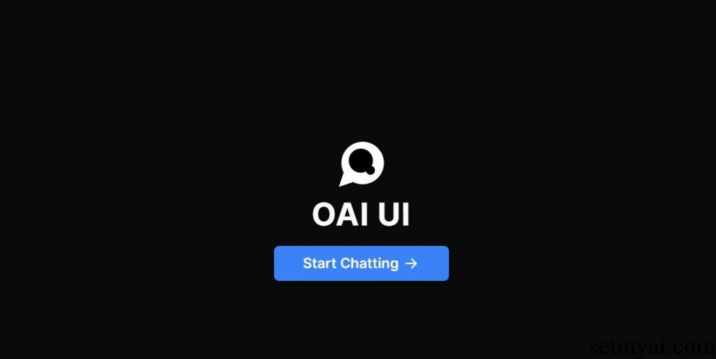 OAI UI Homepage