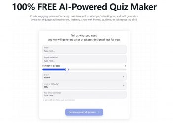 Quiz Maker Homepage