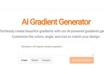 AI Gradient Generator Homepage