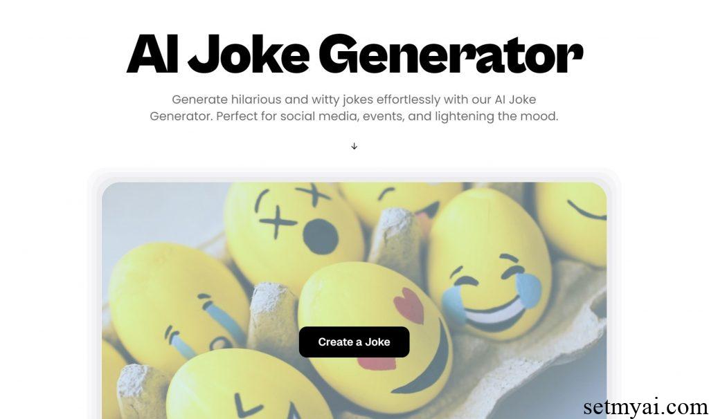 AI Joke Generator Homepage
